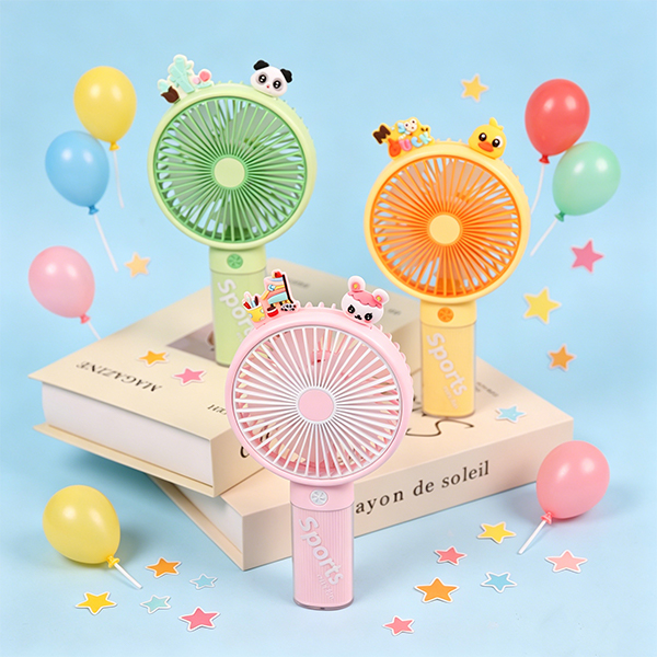 Cartoon Handheld Desktop 3-Speed Rechargeable Fan DD8173L