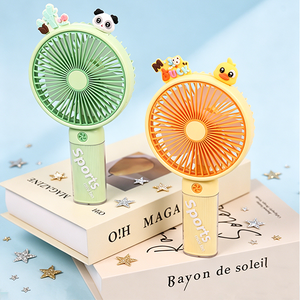 Cartoon Handheld Desktop 3-Speed Rechargeable Fan DD8173L