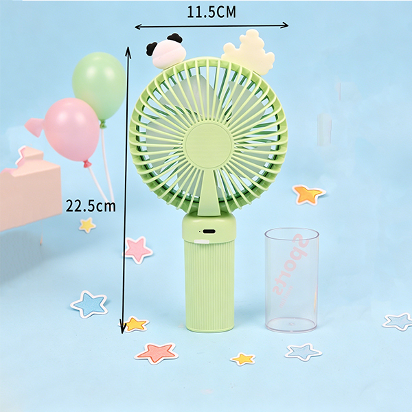 Cartoon Handheld Desktop 3-Speed Rechargeable Fan DD8173L
