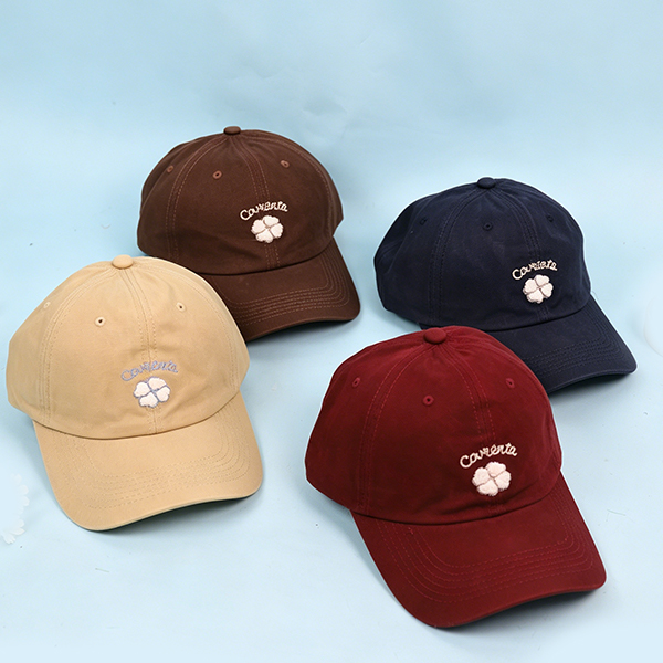 Korean Clover Baseball Cap Mixed Colors Cotton 118060057