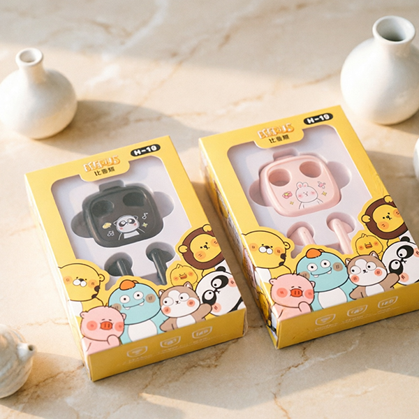 H-19 Cartoon Series Wireless Bluetooth Headset ABS+PC