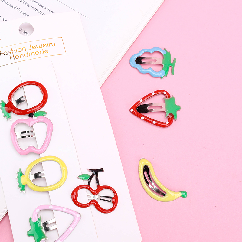 Eight Fruit Shape BB Hair Clips Box Alloy 4010200537