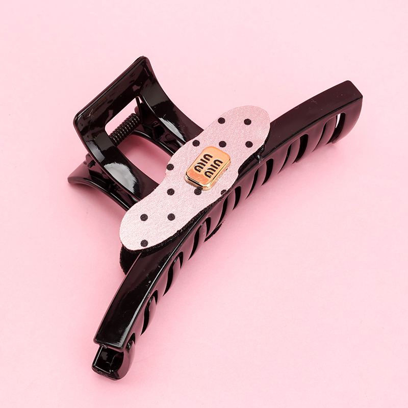 13 cm ABS Black Double-Sided Hair Claw Clip 4011801226