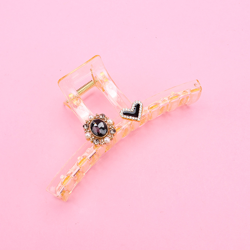 13 cm Pearl Rhinestone Large Hair Claw Clip Plastic 4011801241