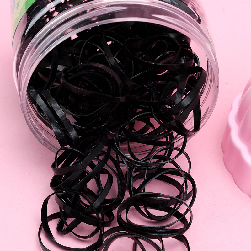 MXM-217 Lanyard Bow Bottle Hair Tie Black TPU