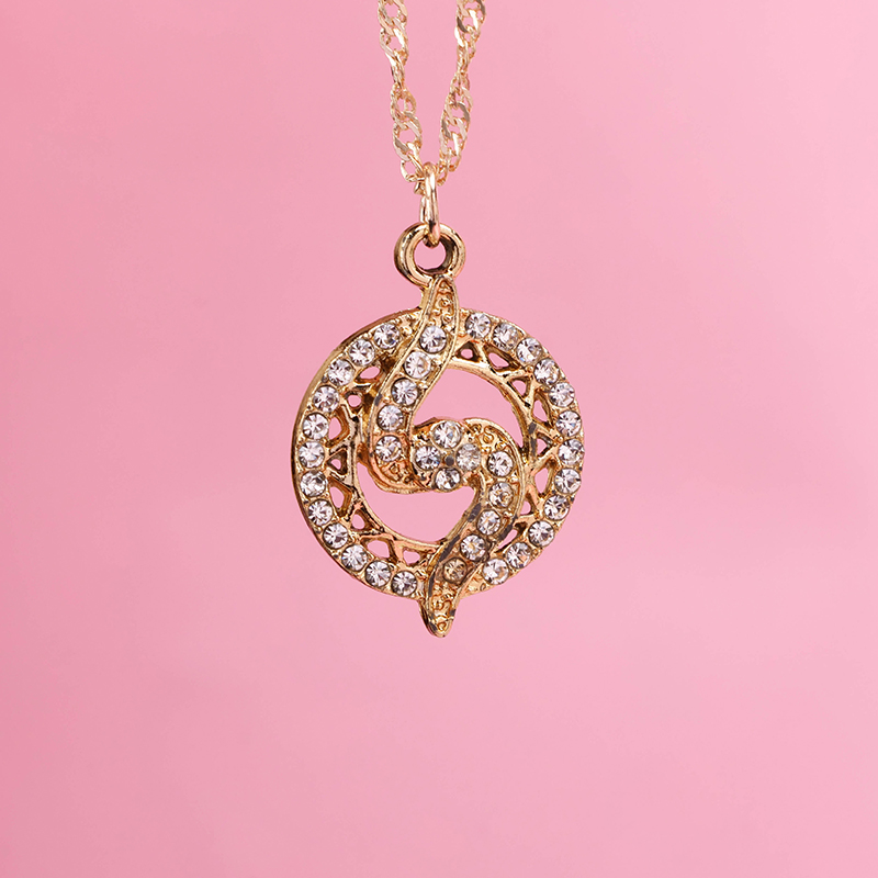 New Round Diamond Pendant Necklace