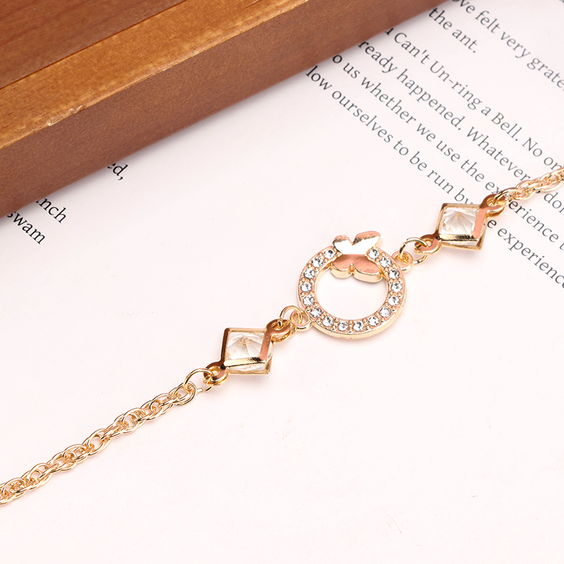 Fashion Rhinestone Circle Crystal Bracelet 4021001139