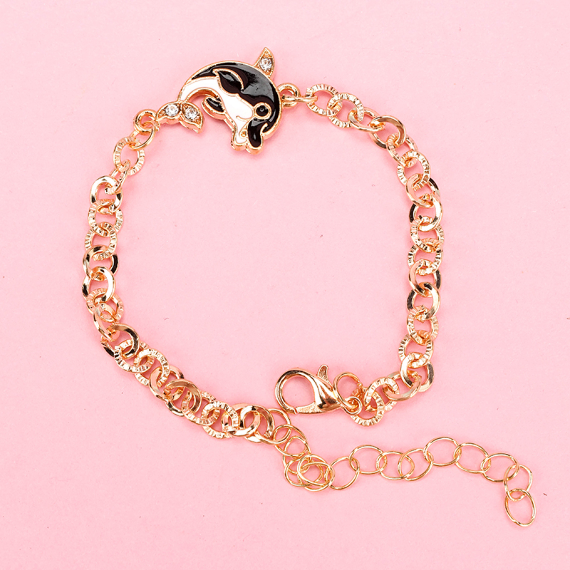Enamel Dolphin Bracelet