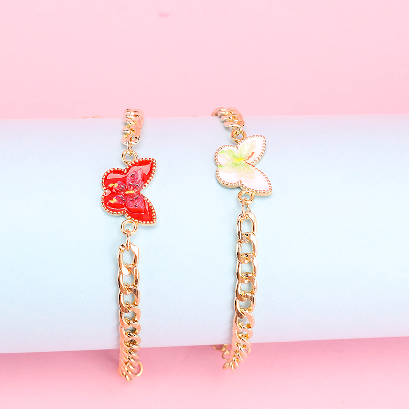 Enamel Butterfly Bracelet