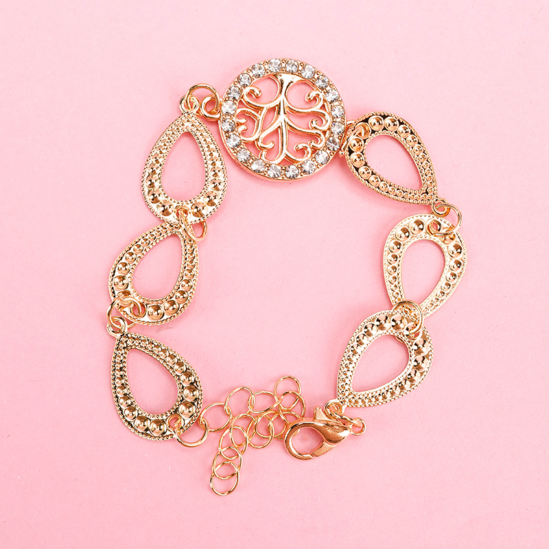 Rhinestone Drop Bracelet