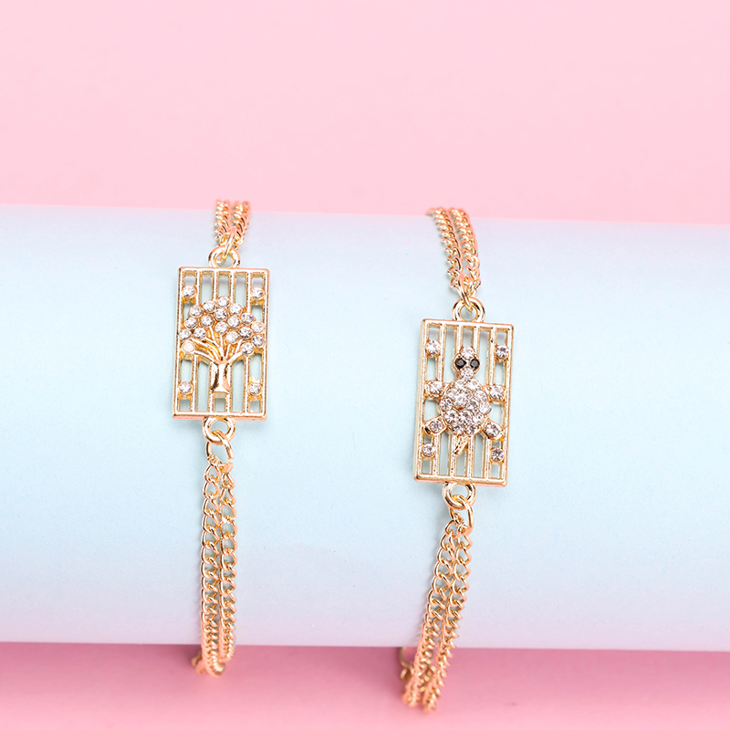 Rectangular Rhinestone Bracelet