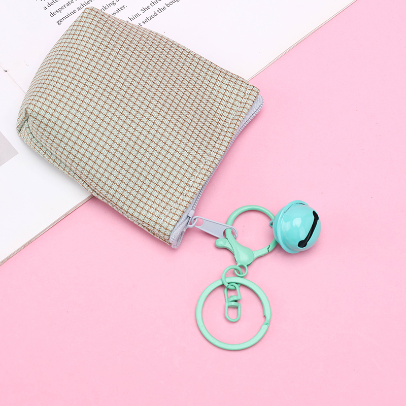 Fine Plaid Keychain Pouch