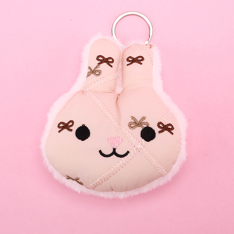 Double Face Plush Rabbit Bag Charm