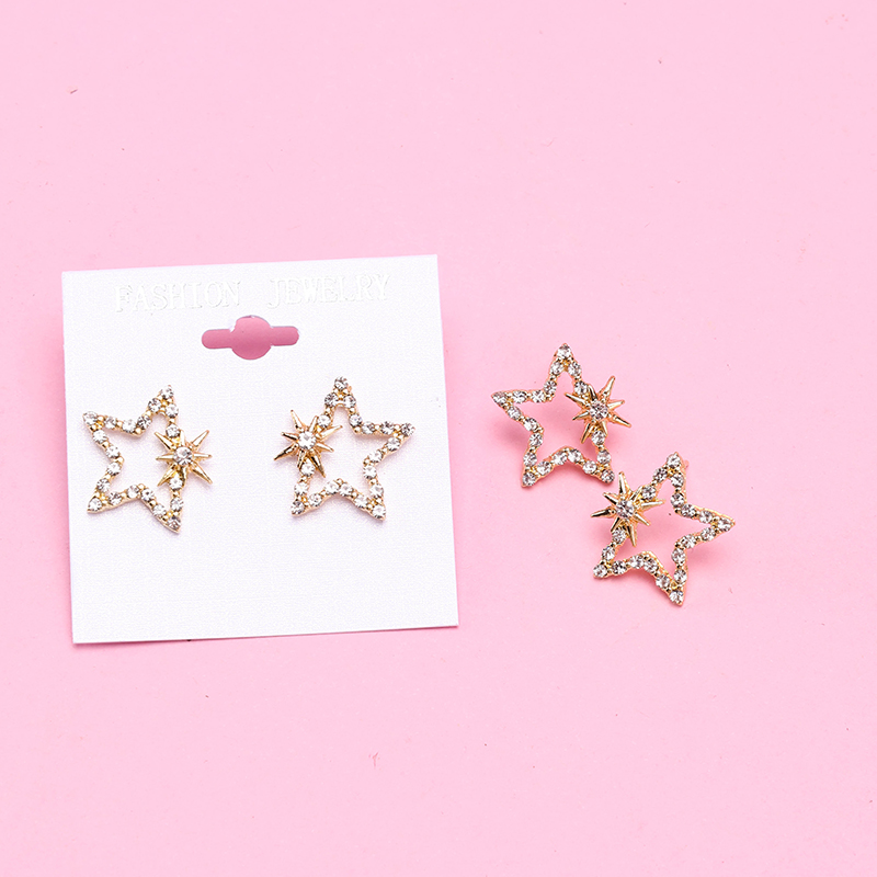 Diamond Star Ear Studs