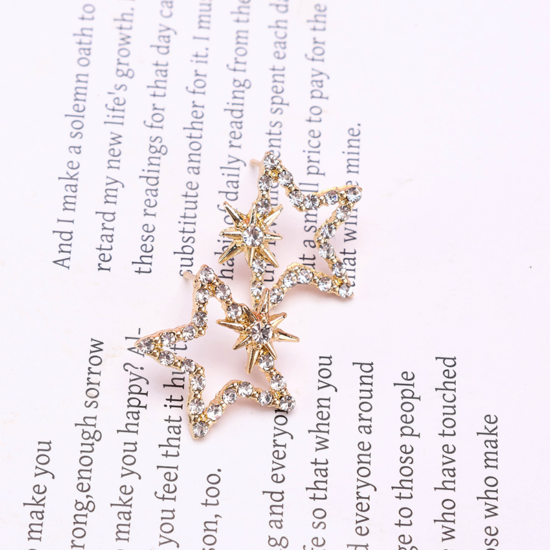 Diamond Star Ear Studs