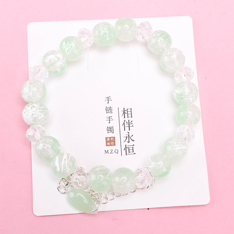 Hand Painted Water Drop Beaded Bracelet 4021001134