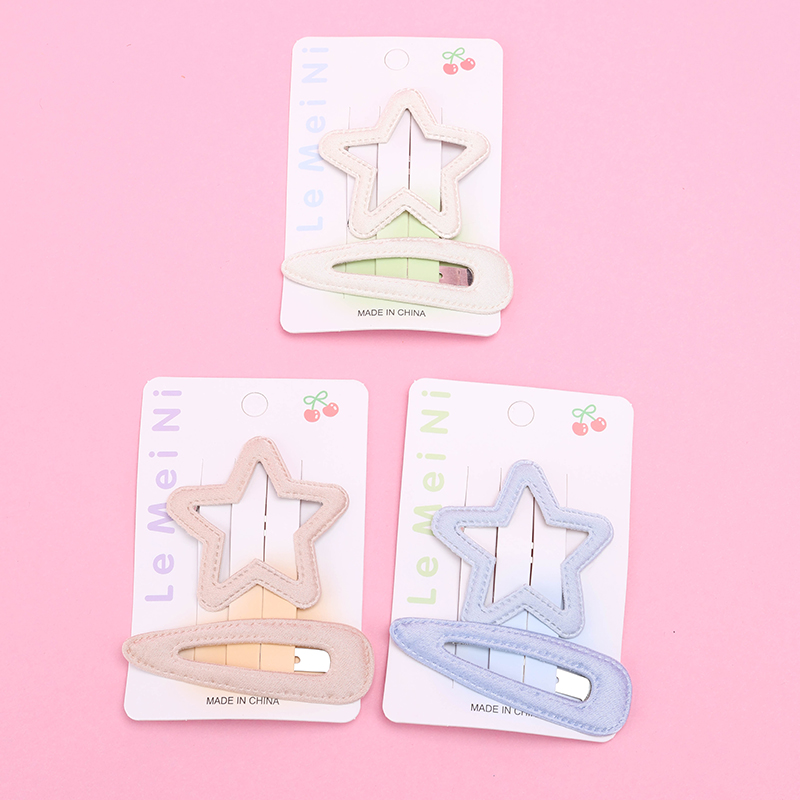 Two Simple Hollow BB Hair Clips Box Alloy 4010200541
