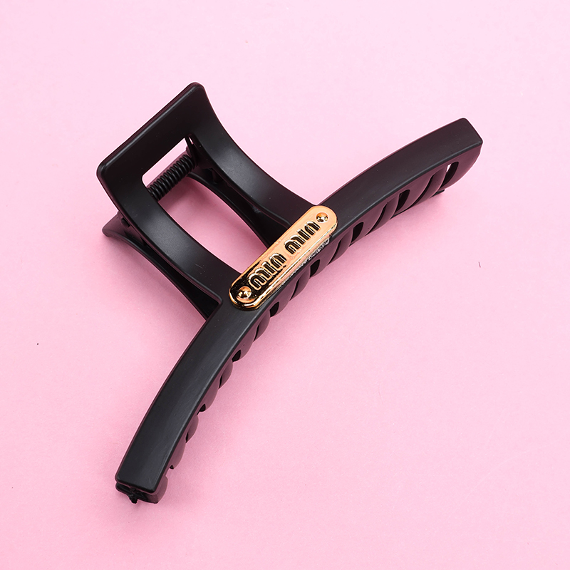 13 cm Double-Sided Black Matte Large Hair Claw Clip GPPS 4011801233