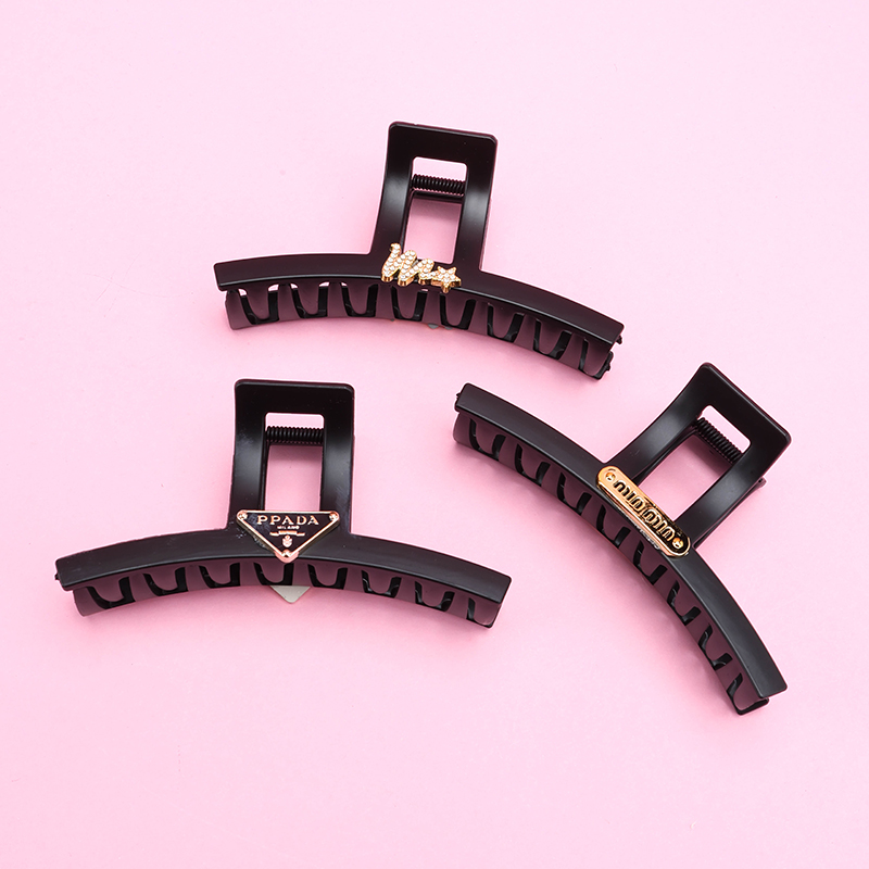 13 cm Double-Sided Black Matte Large Hair Claw Clip GPPS 4011801233