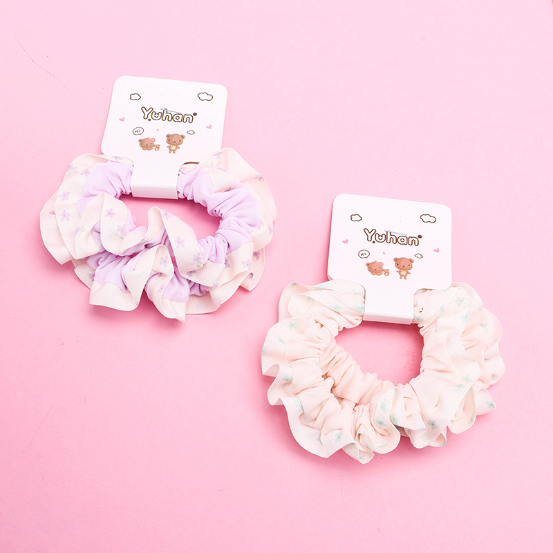 Basket Korean Lace Fabric Hair Scrunchie 4012101896