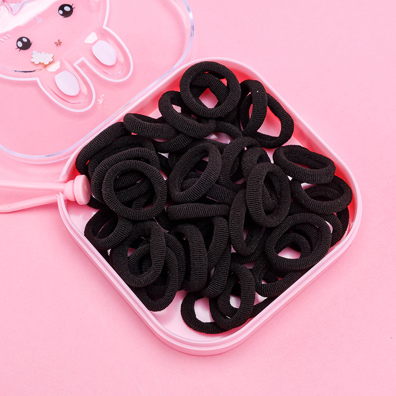 Children Black Skin Tendon Hair Tie Spandex Polyester 4013400029