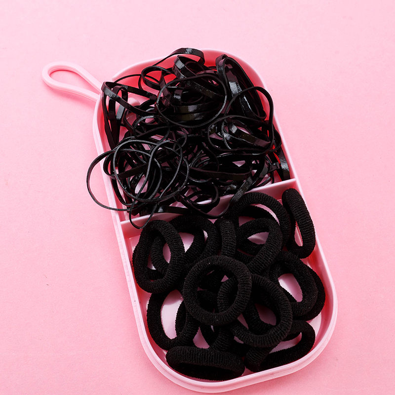 Children Black Skin Tendon Hair Tie Spandex Polyester 4013400030