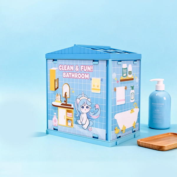 DIY Craft Kit G66-46 Wood Bathroom with Light