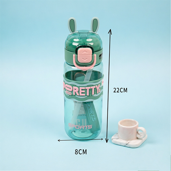 650 ML Straw Rabbit Drink Cup