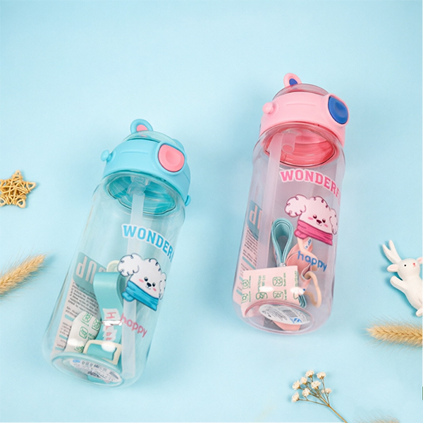 650 ML Straw Flip Top Drink Cup