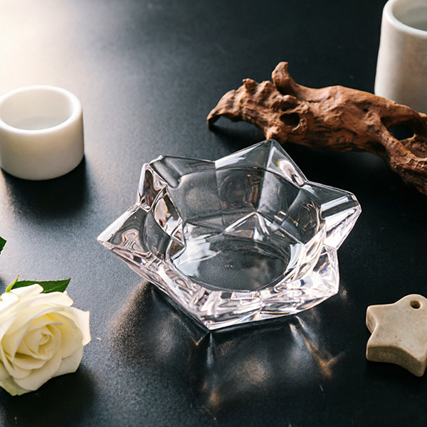 043 Crystal Glass Ashtray