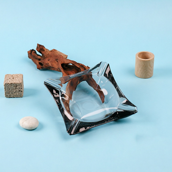 034 Crystal Glass Ashtray