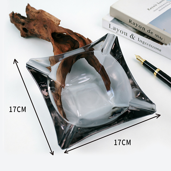 034 Crystal Glass Ashtray