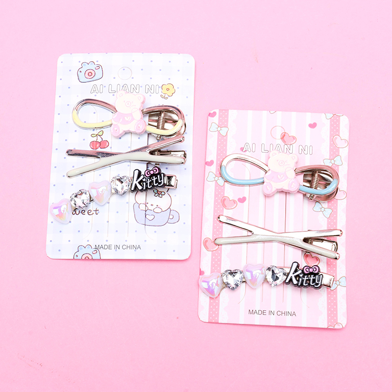 Enamel Bear Duckbill Clip