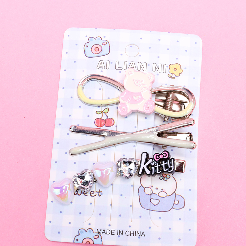 Enamel Bear Duckbill Clip