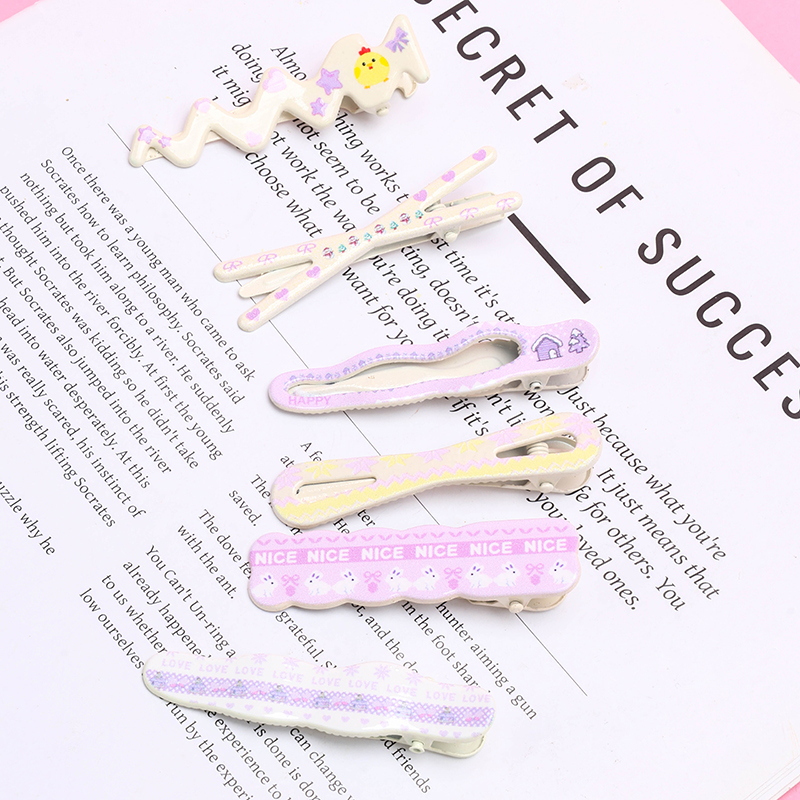 6-Piece Print Duckbill Clip