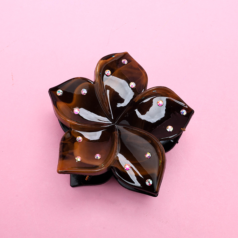 Double-Sided Retro Plastic Claw Clip