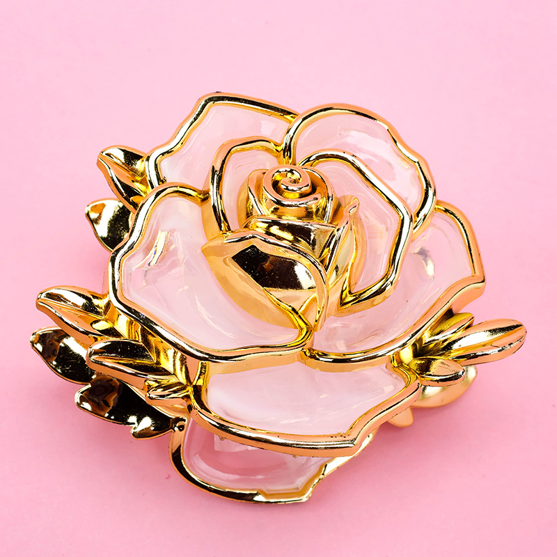 Gold Trim Styling Medium Hair Claw Clip Plastic 4012000332