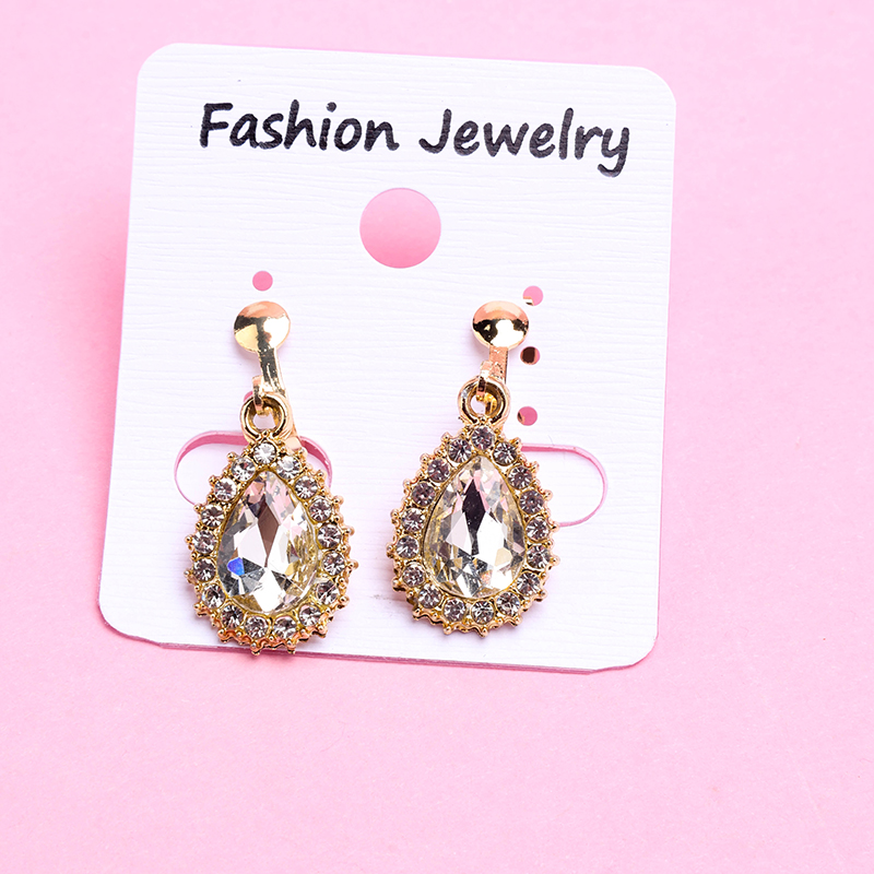 Long Bar Zircon Rhinestone Ear Clip