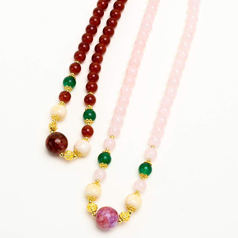 New Chinese Jade Bead Necklace