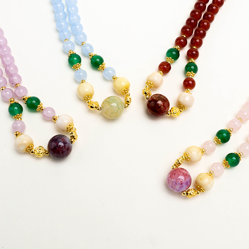 New Chinese Jade Bead Necklace
