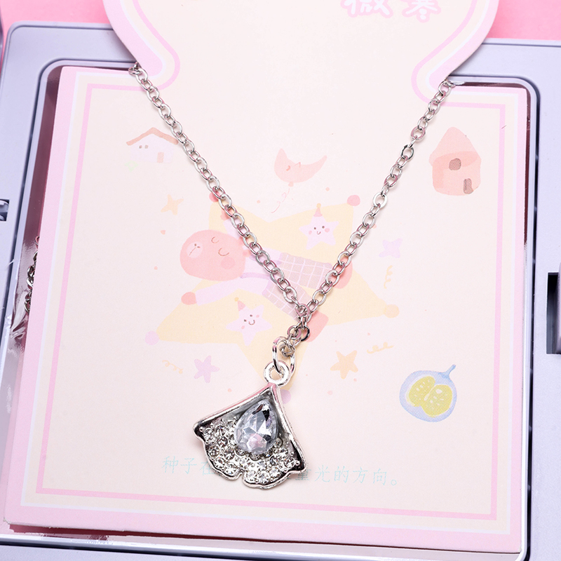 Crystal Fan Necklace