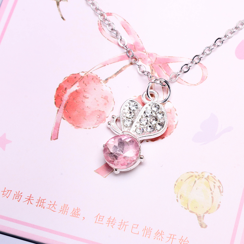 Diamond Butterfly Zircon Necklace