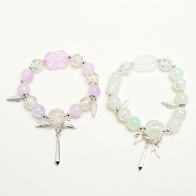 Jelly Color Leaf Bracelet Glass 4021001184