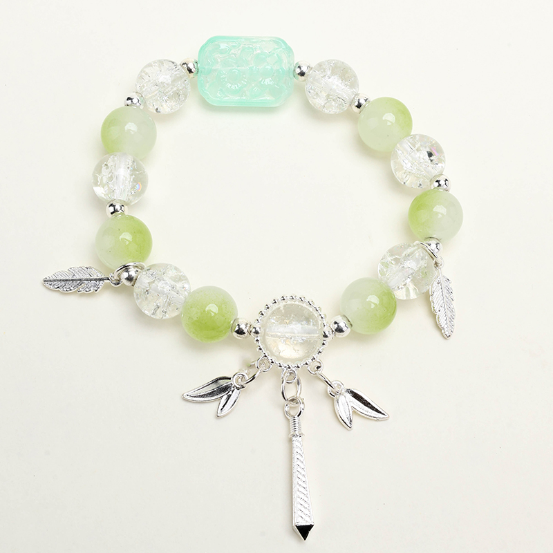 Jelly Color Leaf Bracelet Glass 4021001184