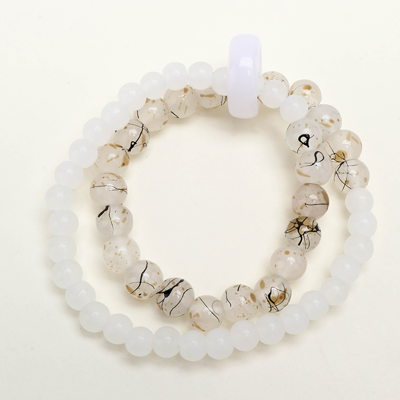 Double Circle Ink Wash Bracelet Glass 4021001201
