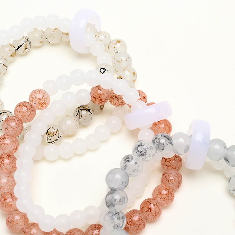 Double Circle Ink Wash Bracelet Glass 4021001201