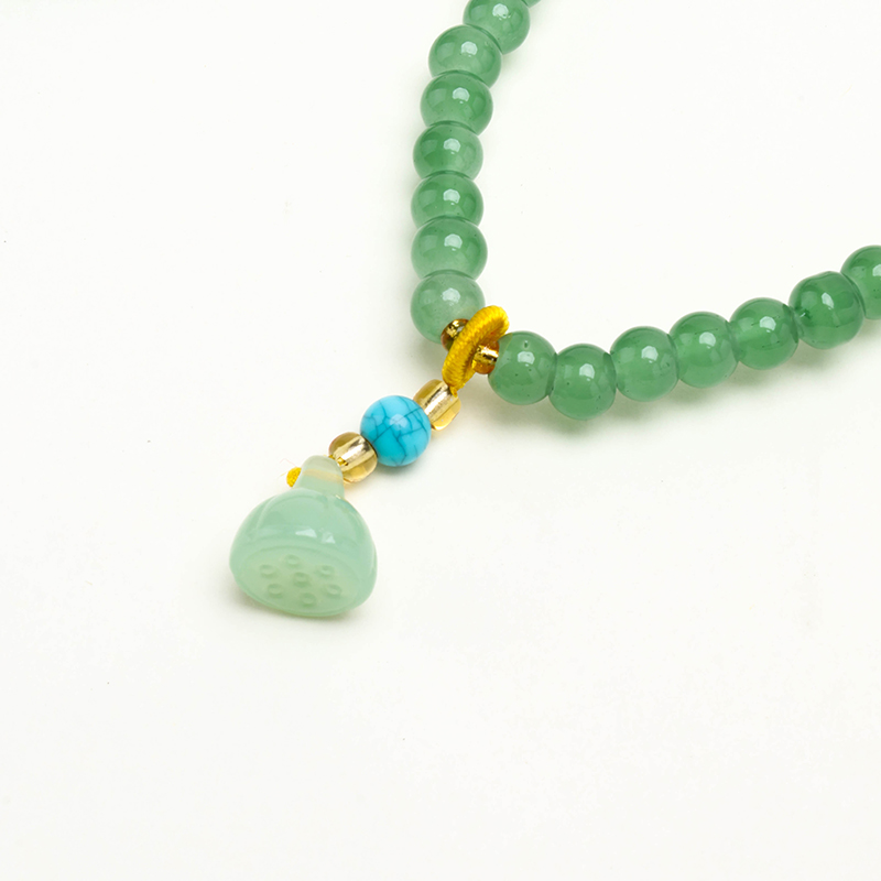 Aventurine Lotus Pod Bracelet