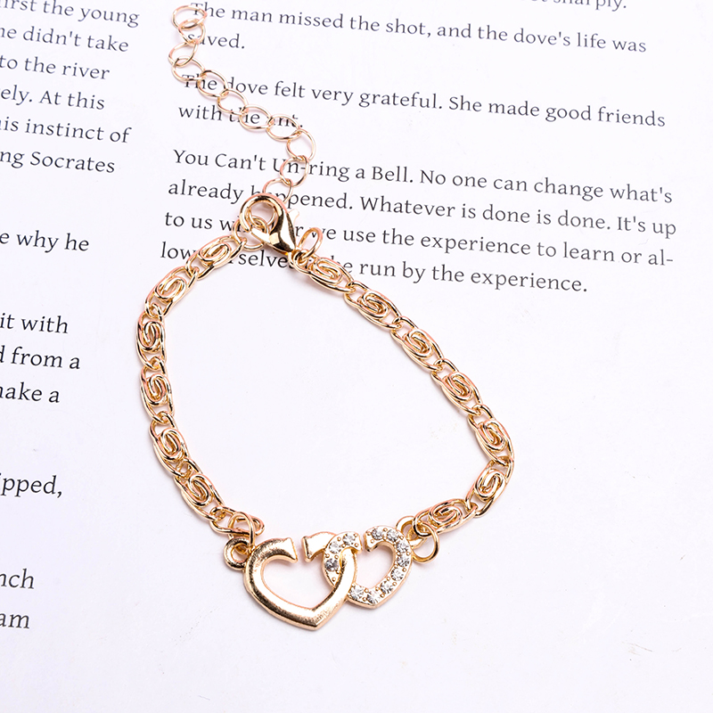 Rhinestone Thread Bracelet