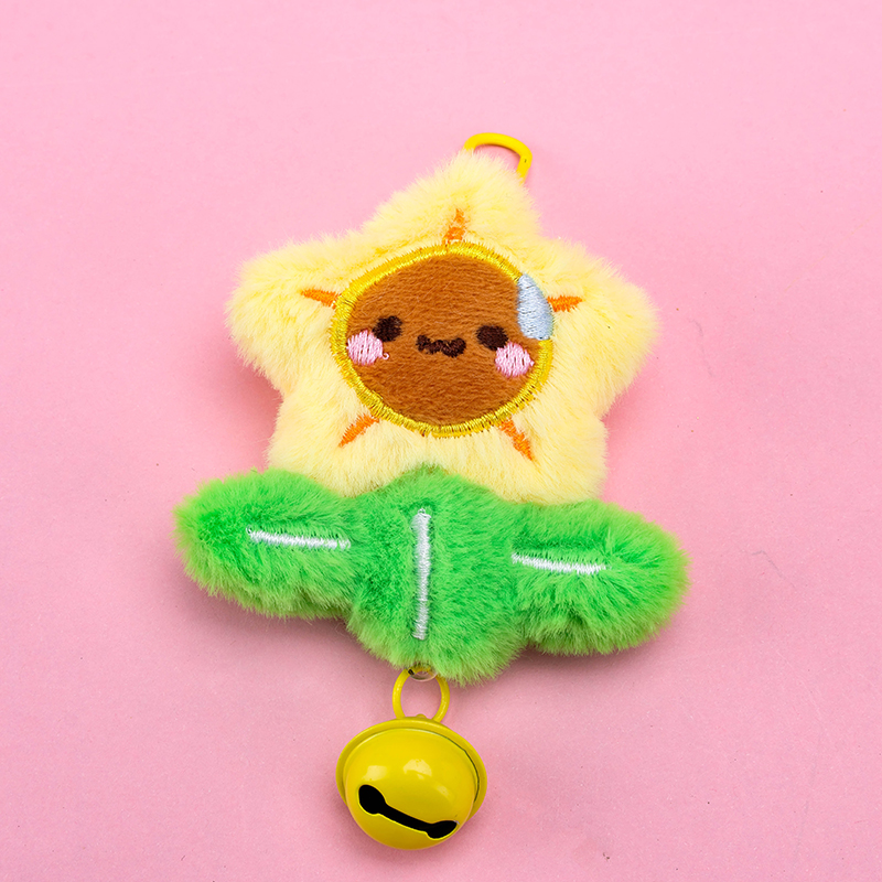 Plush Bell Sunflower Charm