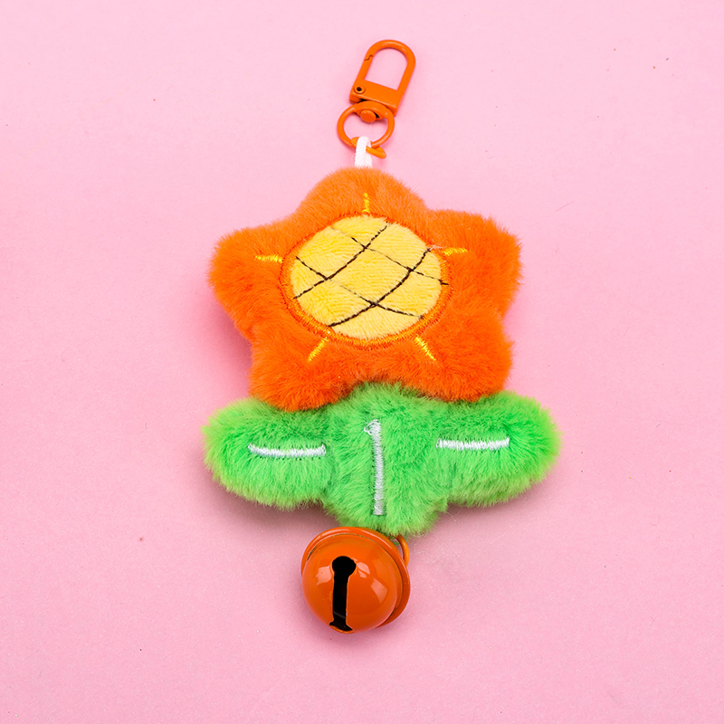 Plush Bell Sunflower Charm